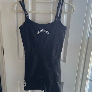 Black Wolves Graphic Romper